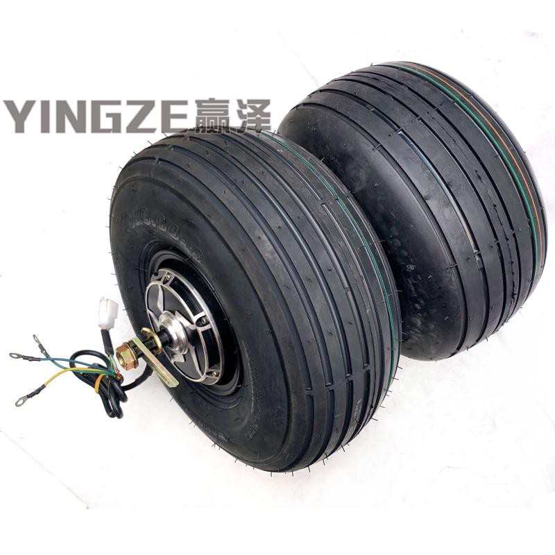 小哈雷电动车13X6.50-6 15X6.00-6直纹轮胎48V/800/1000W电机轮毂