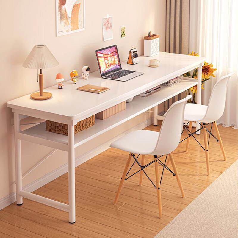 A6L长条桌双层桌子学生书桌家用小户型简易电脑桌工作台靠墙窄写