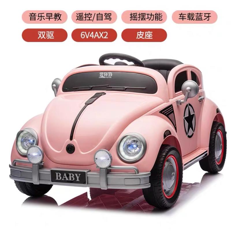 高档儿童电动汽车可坐四轮车男汽女孩可人控宝宝玩具童遥车周岁礼