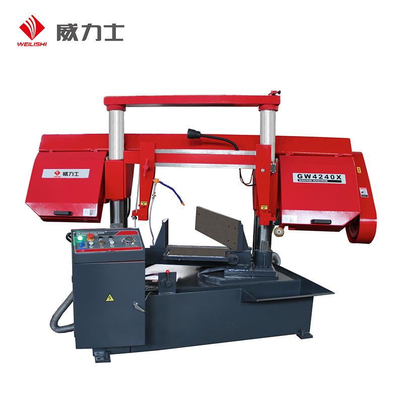 GW4240X卧式金属角度带锯床数控全自动带锯床金属切割机