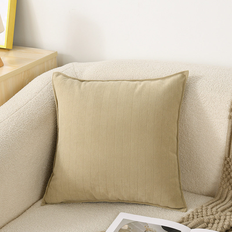 沙发抱枕头客厅法式高级感床头大靠背垫侘寂风靠枕套不含芯