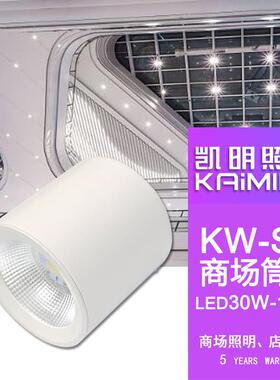火车站LED筒灯60W80W筒灯吸顶吊挂LED明装筒灯质保三年厂家现货