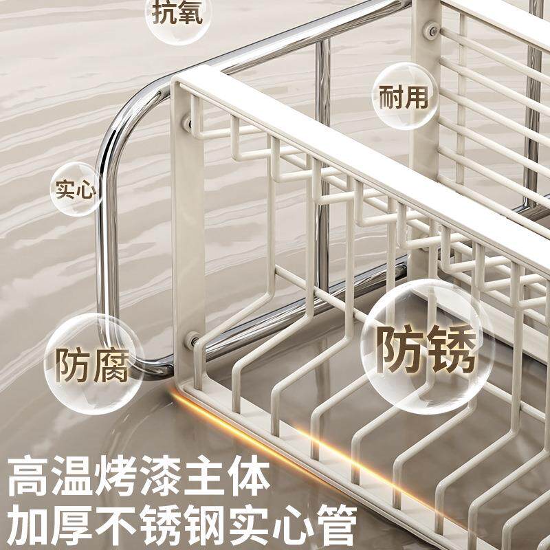 不锈钢碗架厨房置物架家用多功能放碗筷碗盘沥水架子碗碟收纳盒架