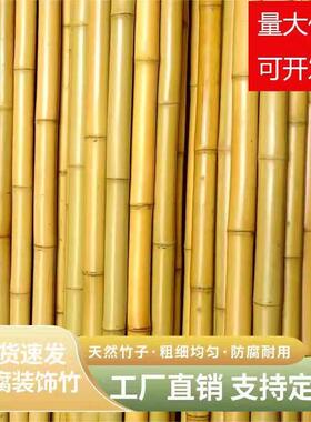 竹子装饰竹竿装修庭院室内外防腐菜园栅栏篱笆隔断搭架竹杆楠竹子