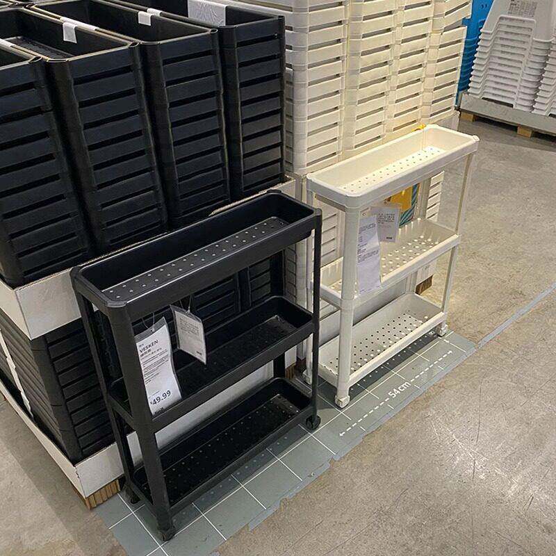 宜家维灰恩多层置物架夹缝架化妆室浴室家用收纳层架层架小手推