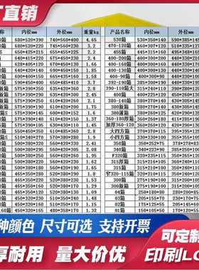 500-320塑料周转箱 塑料筐 仓储运转物流箱储物箱 蓝色带盖塑料箱