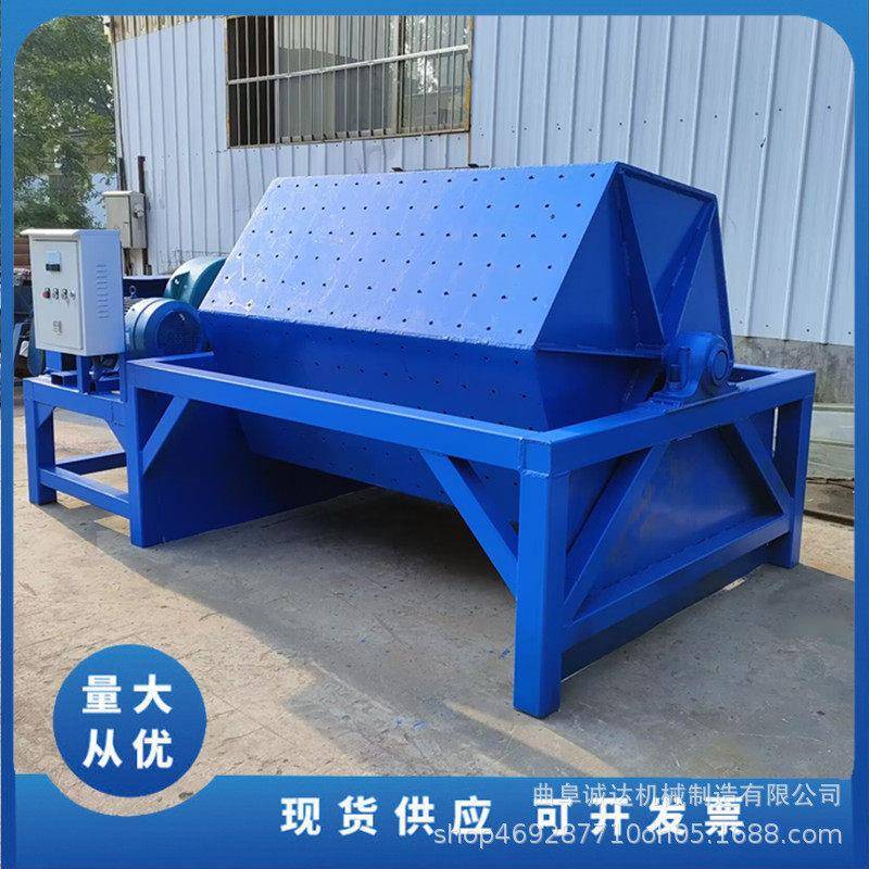 件除锈滚铁筒抛光机2抽尘式大型火烧铁干磨机00L注水式六角研磨机