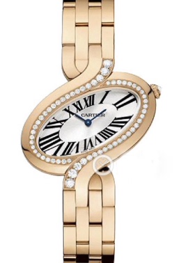 [9.8新]卡地亚CAPTIVE系列公价36.5w玫瑰金原钻石英女表WG800006