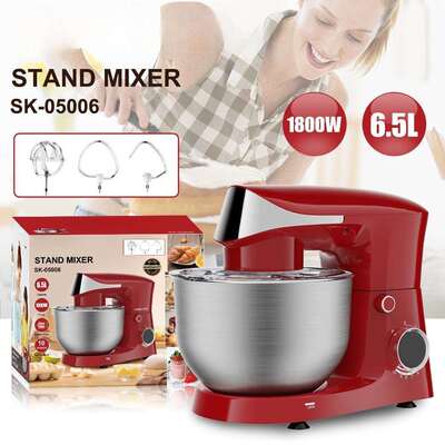 出口SOKANY05006揉面机多功能6.5L不锈钢厨师机打蛋搅拌机和面机