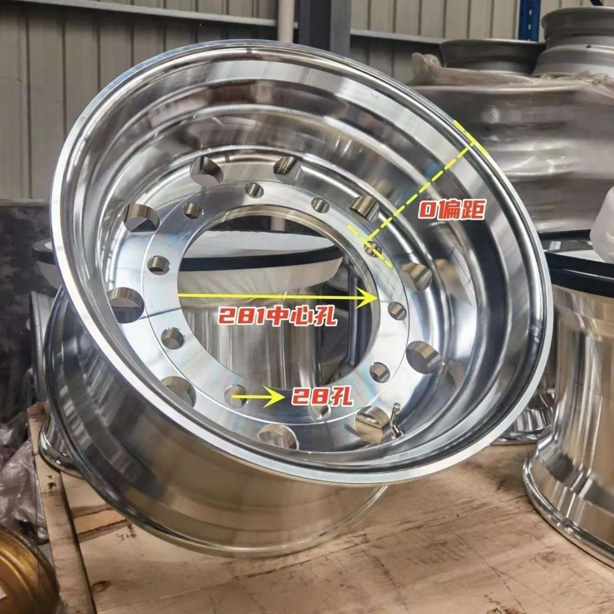 13r22.5锻造铝锅快递车标配425/445-22.5轮胎唯佳