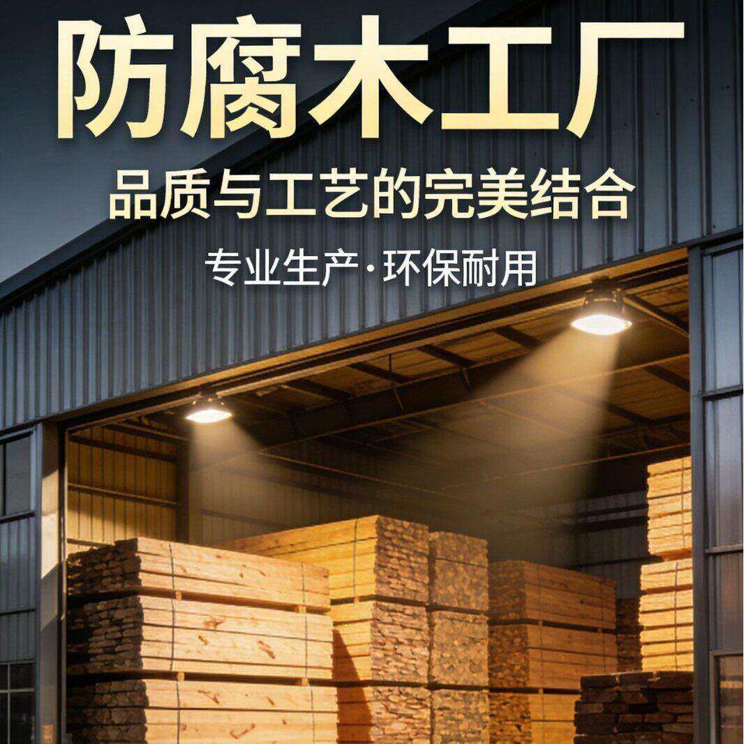 防腐木方料深度碳化实木方户外立柱龙骨园林工程栈道工程工厂