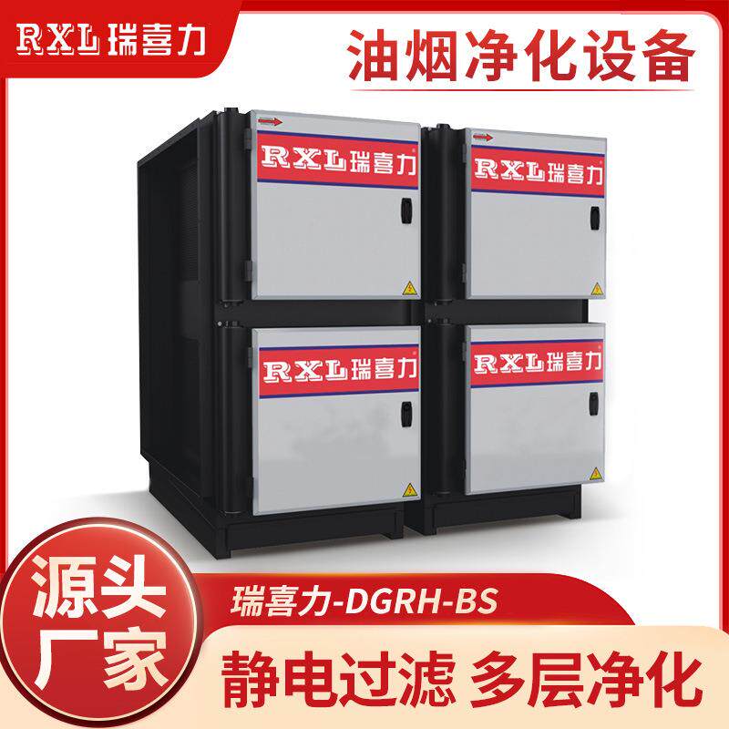 厂家供应DGRH-BS型低空过滤油烟净化器厨房酒店餐饮业净化设备