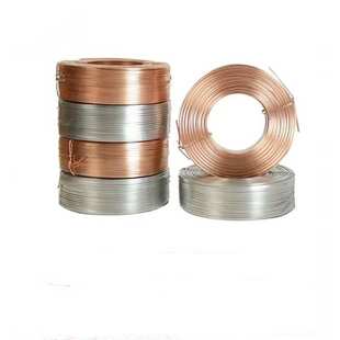 镀铜铁线镀锌丝扁丝高速钉线纸箱包装高速大盘扁丝钉线耐锈钉丝