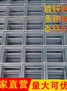 镀锌铁丝网片围栏养殖网小孔加粗狗笼鸡网建筑钢筋长孔钢丝网格网