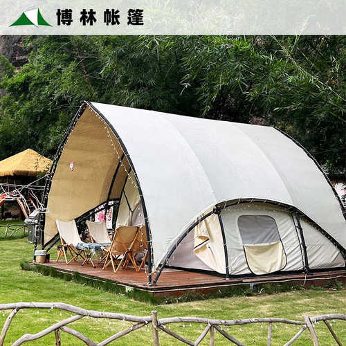 户外野奢帆船帐篷酒店民宿船型屋脊帐篷露营地景区酒店帐篷厂家
