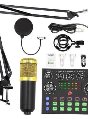 Bm800 condenser microphone + V8 sound card computer recordin
