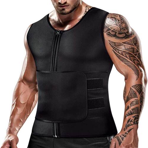 Men's Slim-Fitting Athletic Fit Sauna Vest - Compression