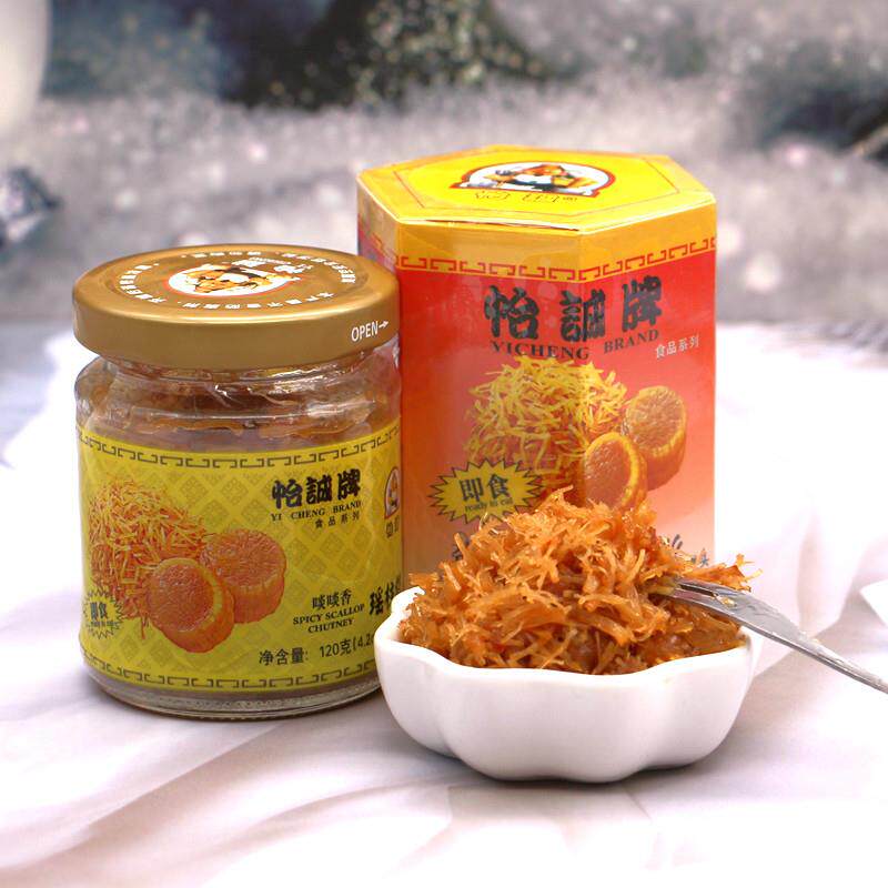 新疆包邮牌瑶柱丝即食海鲜酱劲辣啖啖香干贝丝罐头扇贝丝海鲜特产