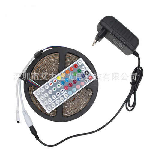 LED 艾力登5050rgb套装44键遥控+300灯滴胶灯带+5A电源 吸塑包装