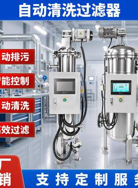 厂家定制刷式全自动自清洗过滤器50um自动化省工时省维护不停产