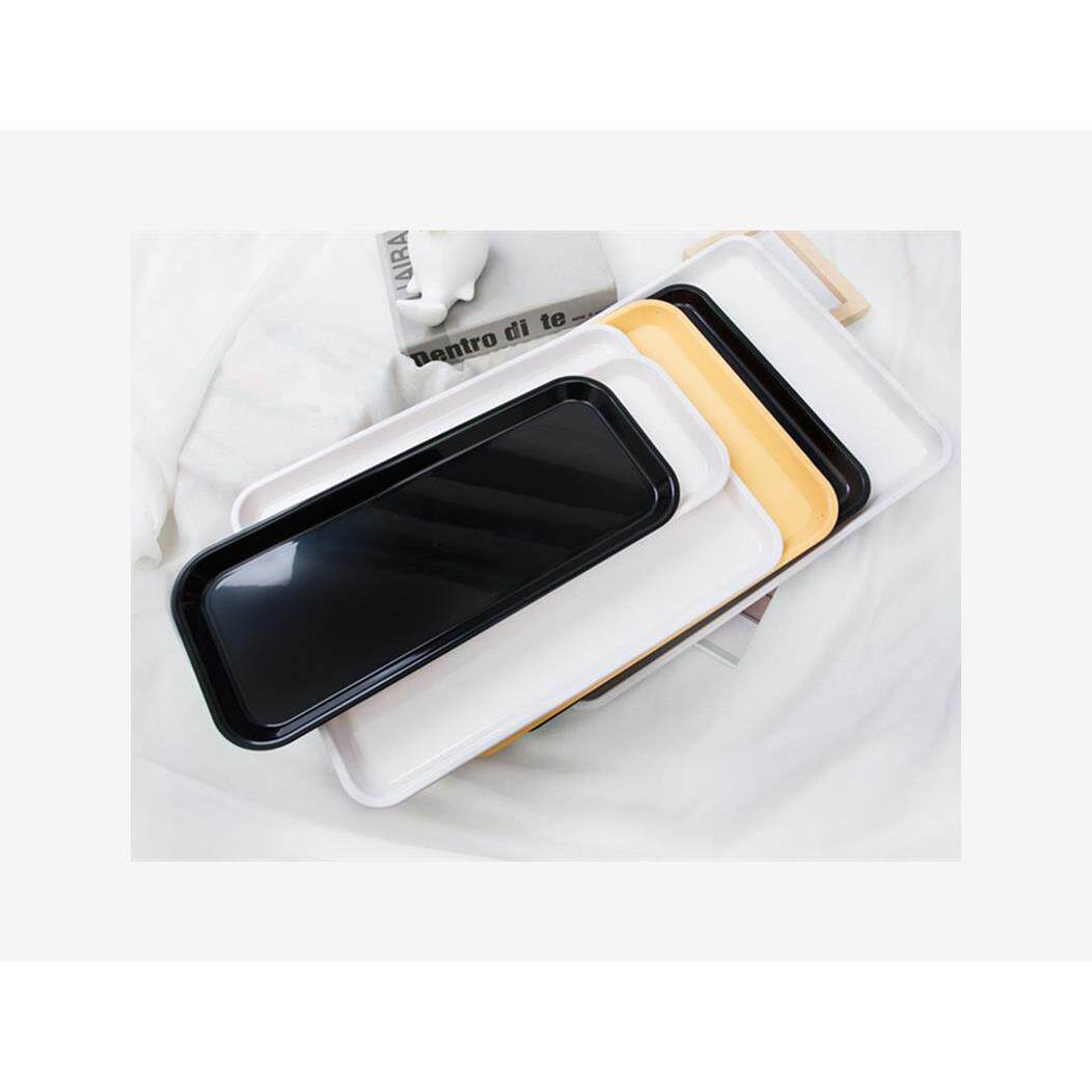 饼盘西点甜品托盘长方形慕斯蛋糕塑料盘长条形蛋糕柜展示托盘