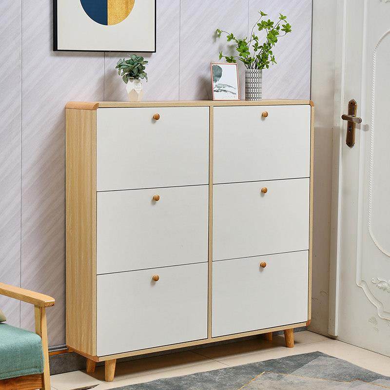 实木超薄鞋柜15cm家用门口简约现代小户型大容量北欧翻斗玄关鞋架,住宅家具,鞋柜,淘宝优惠券,粉丝福利购,淘宝优惠卷