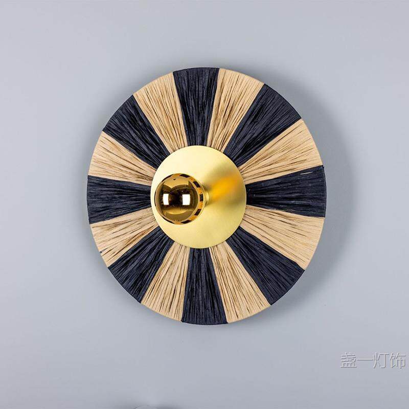 后现代东南亚风个性布艺壁灯酒店客厅餐厅民宿民宅卧室床头灯