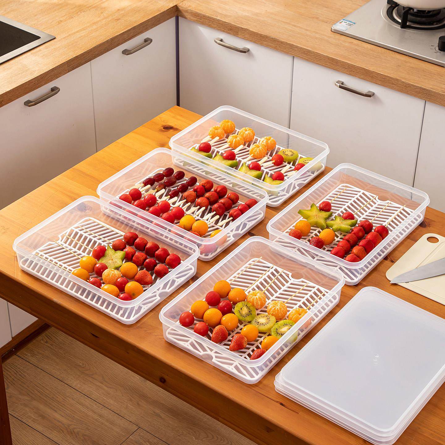 冰糖葫芦收纳盒展示盘带盖摆摊神器盒子架打包盒装收纳置物盒子,收纳整理,食物收纳盒,淘宝优惠券,粉丝福利购,淘宝优惠卷