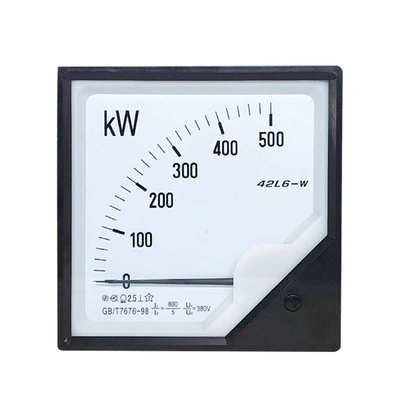 kw千兆指针式瓦特三相有功380v200kw400kw500kw1mw42l6功率表表-