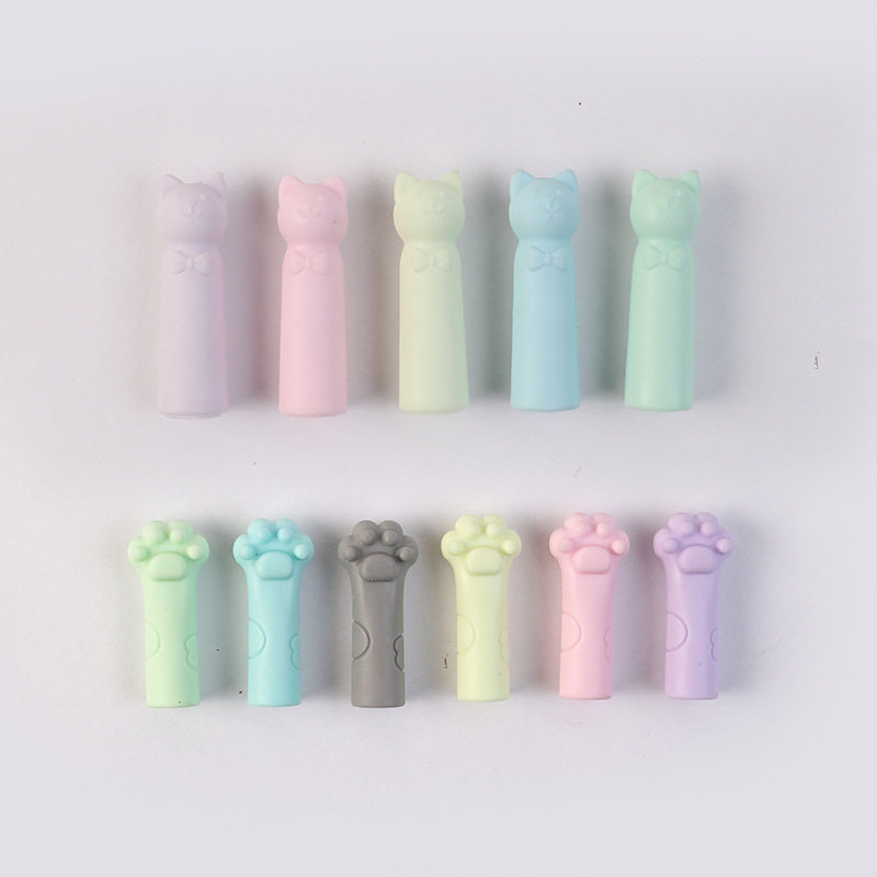 铅笔帽小学儿童铅笔套卡通hb铅笔头保护套软硅胶笔冒一年级握笔器