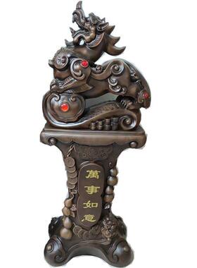 万事如意招财貔貅树脂工艺品落地仿根雕摆件开业装饰礼品