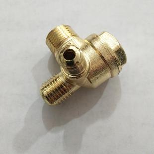 奥突斯空压机静音无油纯铜单向阀止回阀小气泵三通空气压缩机配件