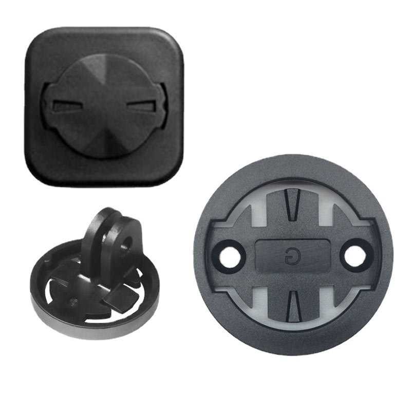 自行车码表配件底基座吊装下挂迈极炫灯手机粘贴背扣改装码表支架