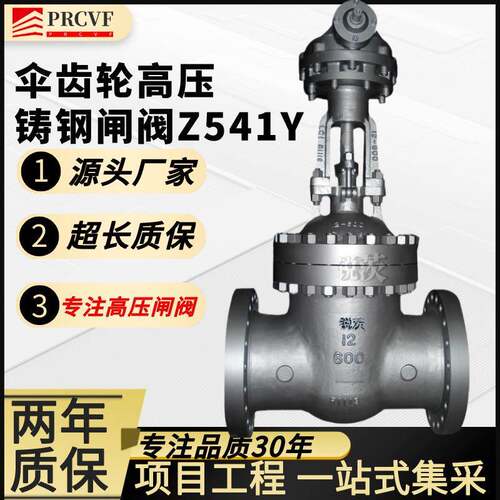 铸钢伞齿轮法兰闸阀Z541H/Y25/64C高温高压大口径40寸涡蜗轮DN500