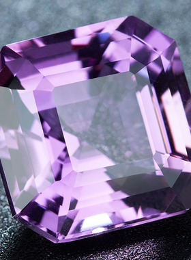 亏本检漏价 25.1克拉大颗粒阿斯切紫晶裸石戒面 支持私人定制