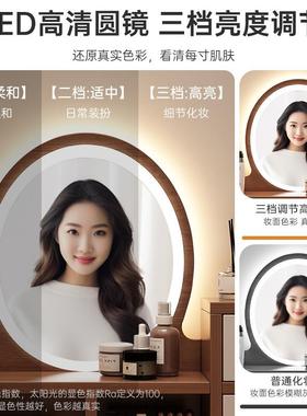 新中式梳妆台室现代桌简约床头柜一体小户型生VNN主卧书化妆女卧