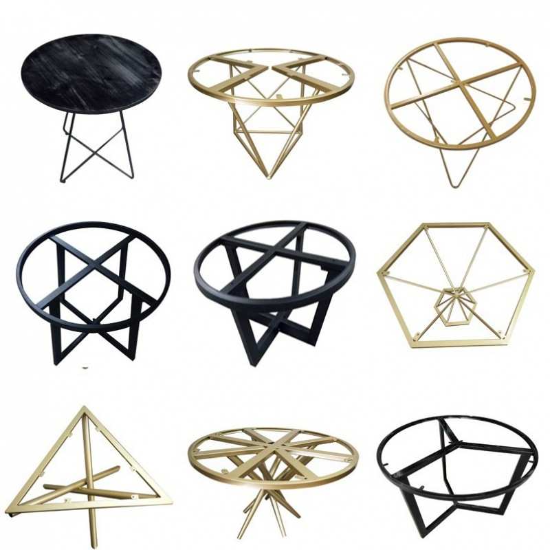 铁艺桌架大板支架岩板桌脚办公吧台茶几脚现代不锈钢大理石餐桌腿