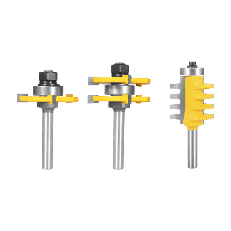 榫合刀3件套拼板刀三齿T型榫合刀锥齿榫合刀地板刀木工铣刀