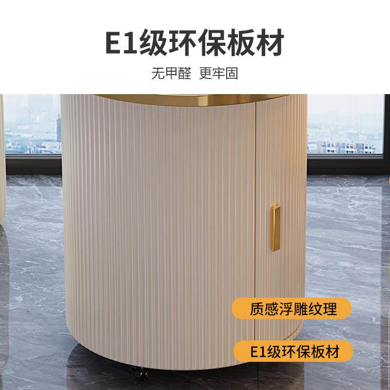 现代简约移动阳台小茶车岩板茶桌椅组合烧水壶一体客厅茶几茶台