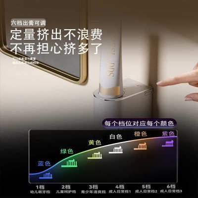 W9智能全自动感应挤牙膏器壁挂式挤牙膏儿童牙膏挤压器置物架