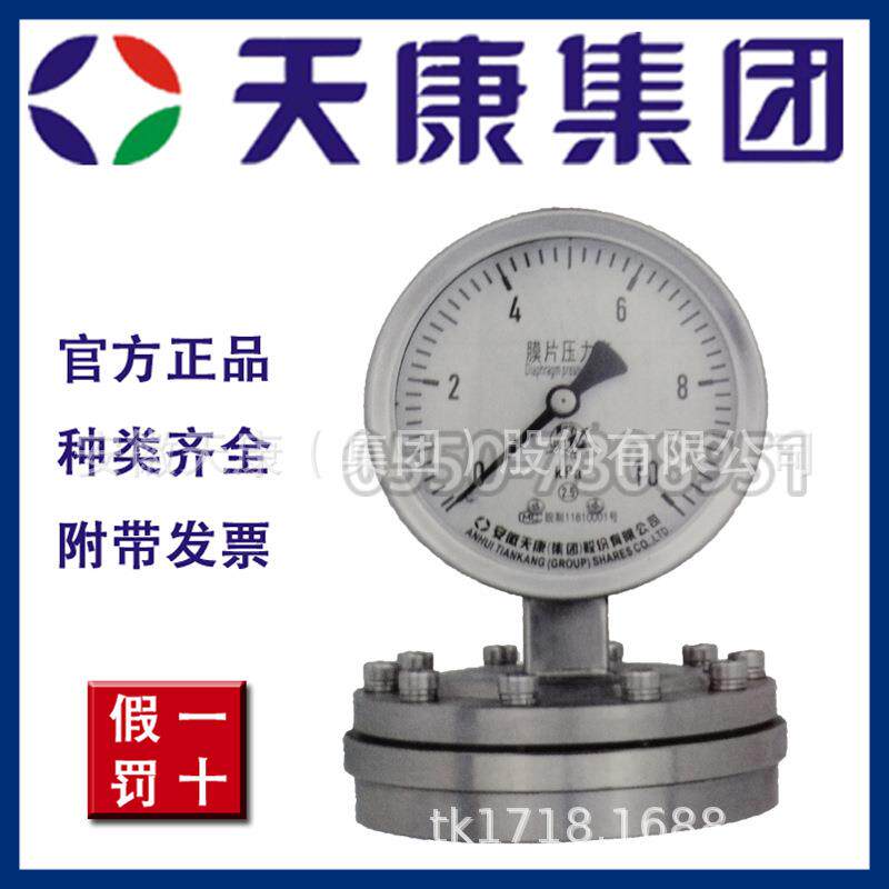 安徽天康集团厂价直销YPF-100A YPF-150A膜片压力表