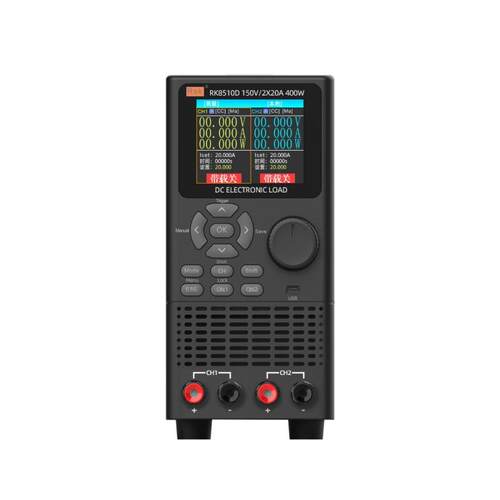 美瑞克RK8510D双通道电子负载200W高精度RS232通讯负载仪双路400W