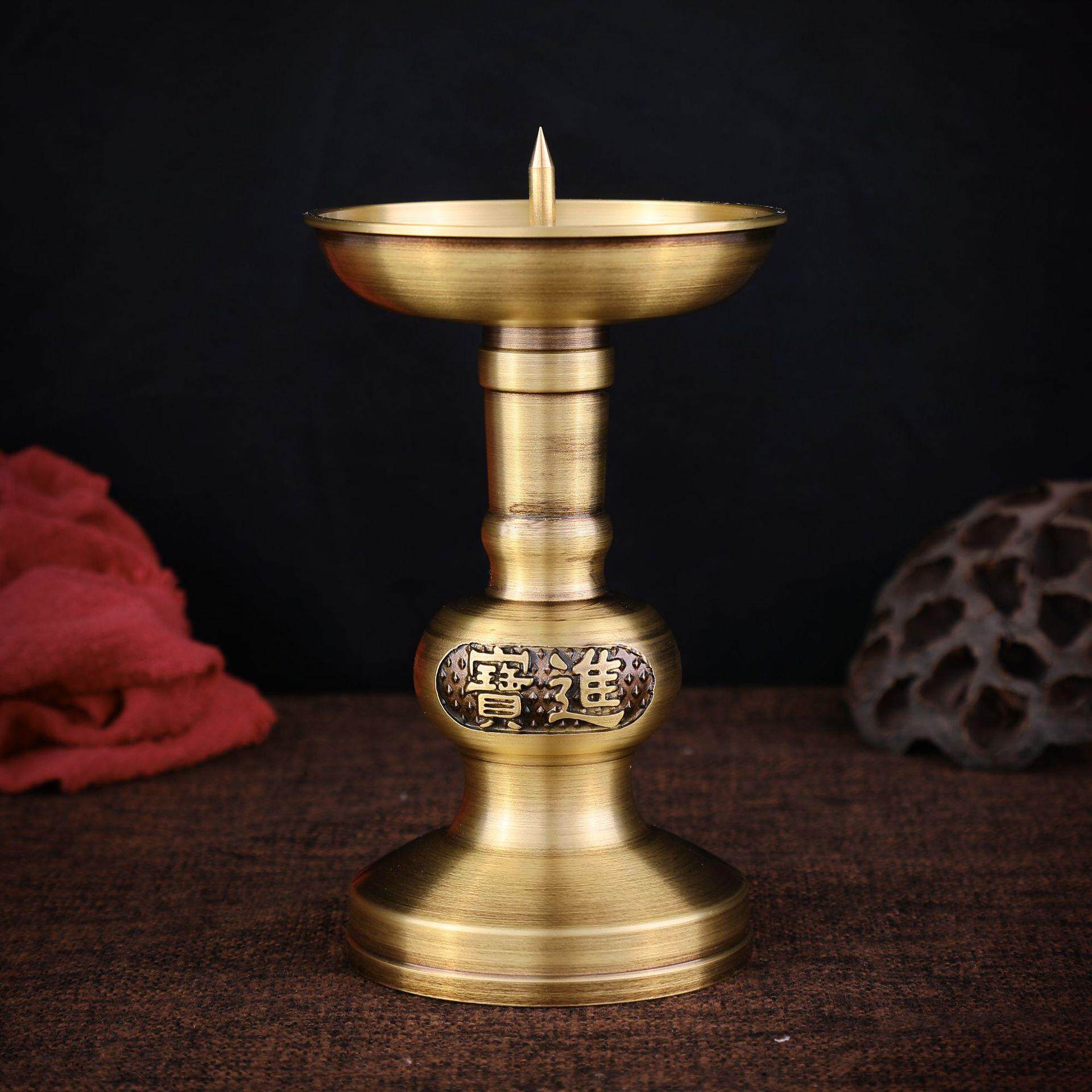 铜摆件五供铜器烛台装饰摆件