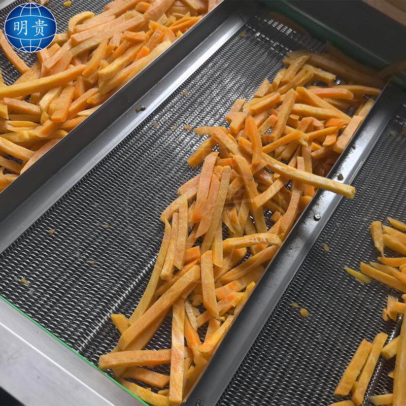 红薯条清洗流水线 土豆片气泡清洗机 蔬菜高压喷淋洗菜机器