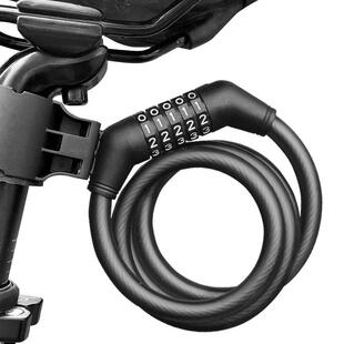 自行车锁加粗防盗锁密码锁可携式固定滑板登山车电动车专用单车锁
