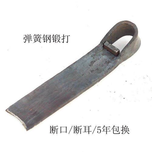 2022新款弹簧钢锻打锄头加厚挖竹笋撅耙家用种菜条锄户外松土神器