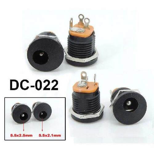 DC-022 5.5x2.1mm 5.5x2.5mm 5.5*2.1mm DC female mount Power