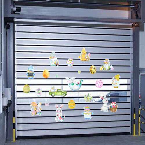 CT042复活节日happy easter磁性吸贴冰箱贴纸车库门贴装饰墙贴