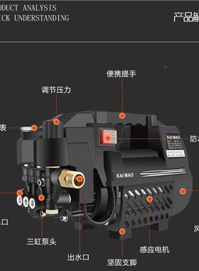 22v家用高洗车机自吸压手提式洗FLS-2800车器大率刷车0水泵功可调