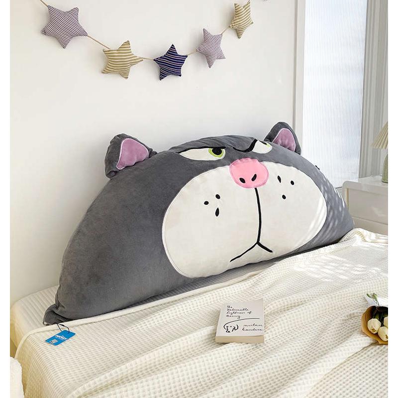 网红可爱Lucifer路西法猫床头靠垫床上靠枕榻榻米软包生日礼物女